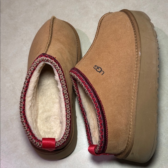 Inspired Brown Slip-On Shoes with Red Trim Pre-owned - Picture 3 of 4